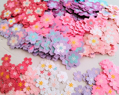 桜 クラフトパンチ 100枚 セット デコパーツ pessy 通販