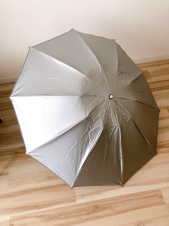 日傘 雨傘 折りたたみ傘 逆さ傘 晴雨兼用 ワンタッチ自動開閉 UVカット 花柄 グラデーション B6 4枚目の画像