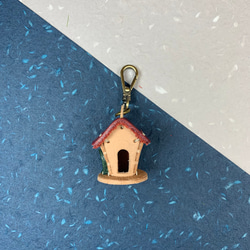 家有-來福的窩 皮革鑰匙圈 真皮植鞣 吊飾 裝飾品 房子 第2張的照片