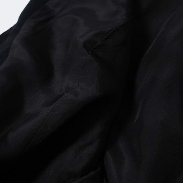[再利用產品] 柔軟羊毛 100% 立領夾克/黑色 sample-a0022 第9張的照片