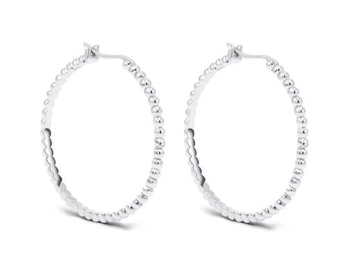 ルミナスビーズフープピアス E34W206（4週間発送） ピアス