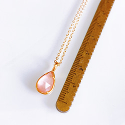 TV衣装提供【特集掲載】桜色 ピンクシェル クリスタル 水晶 夏 ネックレス アレルギー対応 母の日 誕生日 ギフト 6枚目の画像