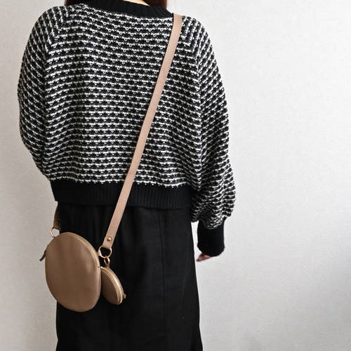 福袋 丸型ポシェット ミニマルポーチ セット 【 シュリンクレザー