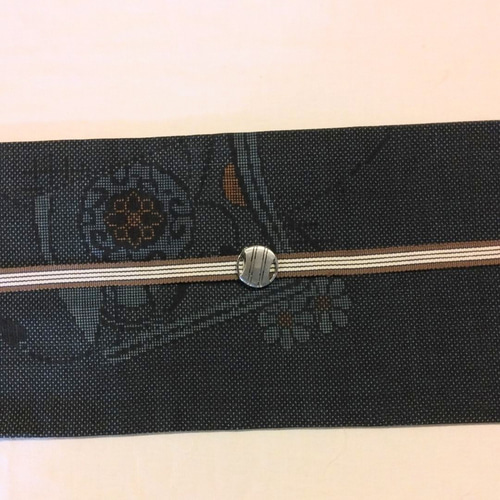 新品】正絹半巾帯・特急(かもめ)・童謡唱歌( 今は山中今は原) 繫ぎ目の 