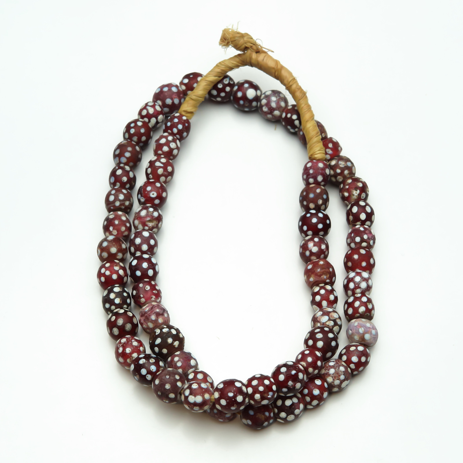 AQBD003-01-185 トレードビーズ　スカンクビーズ　レッド