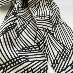斜紋圍巾 | 無題 01 * 黑色（100% 棉） 第5張的照片