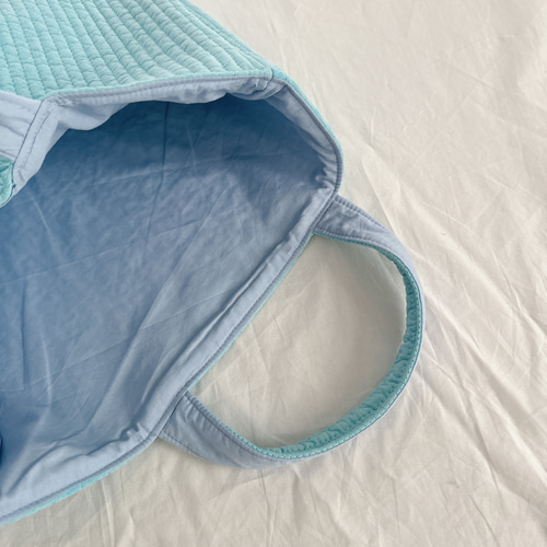 ヌビ レッスンバッグ スカイブルー ヌビバッグ◇キルティング バッグ