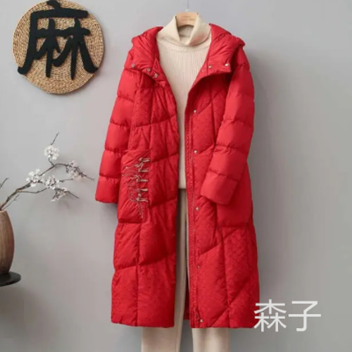 「#期間限定」のおすすめ人気ランキング 刺繍ダウンコートレディースロングロングコートロング丈ベンチ ジャケット・アウター