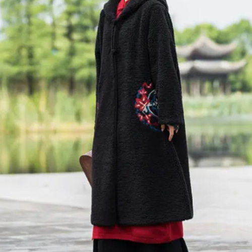 新作冬服コート韓国風コートゆったり大きいサイズロングスタイル