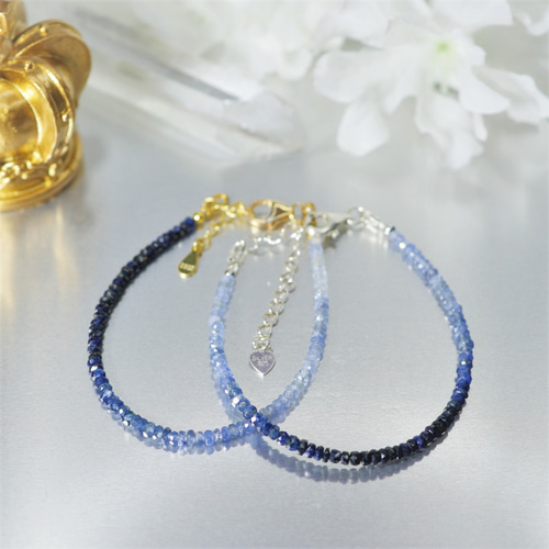 金具の色・選択】永遠の愛～ 天然石ブレスレット 宝石 サファイア