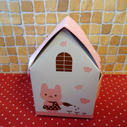 紙製うさぎ柄ハウスにウサギの形のクッキー3種詰め合わせ(^^♪ 10枚目の画像