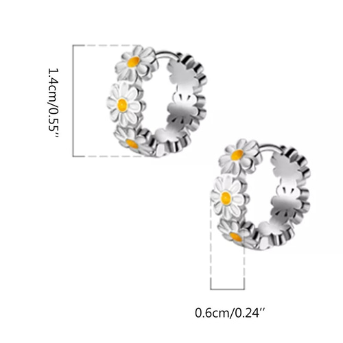 Margaret hoop pierced earrings ～ マーガレットのフープピアス