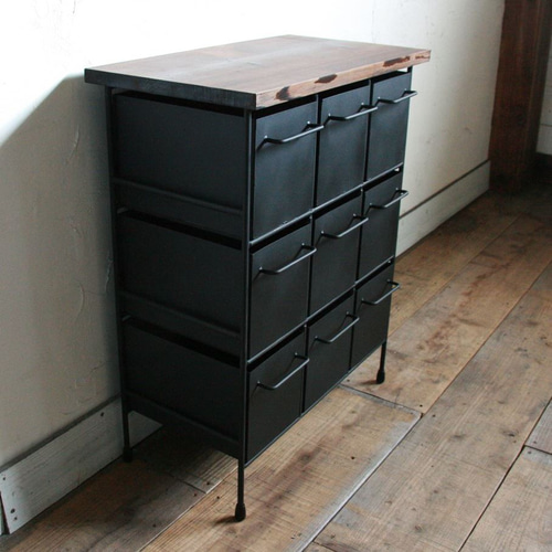 アイアンウッド チェスト 3列3段【サイズオーダー可】 チェスト