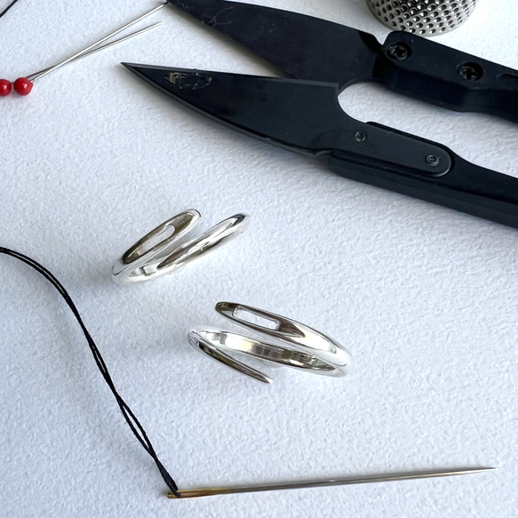 縫い針リング Sサイズ（約12~16号） 指輪・リング シロメ 通販