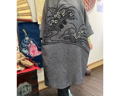 着物リメイクワンピー♪85♪総絞り♪120cm 高級 総絞りのワンピース 着物リメイク チュニック 着物リメイク