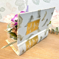 アンティーク風Book型　アレンジメント　天使の羽　タイプ 5枚目の画像