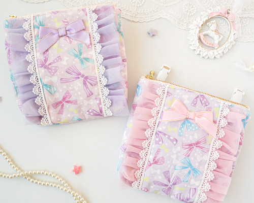 フリル移動ポケット☆ハンドメイド☆オーダー受付中です☆ フリル移動ポケット☆ハンドメイド☆オーダー受付中です