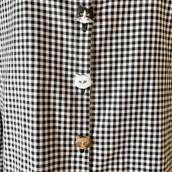 おれたちのなわばりギンガムシャツ~５匹の猫の物語~ 3枚目の画像