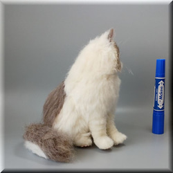 羊毛フェルト　猫　ラグドール　ねこ　ネコ　猫フィギュア 11枚目の画像
