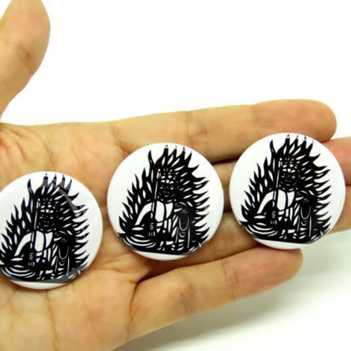 不動明王 缶バッチ