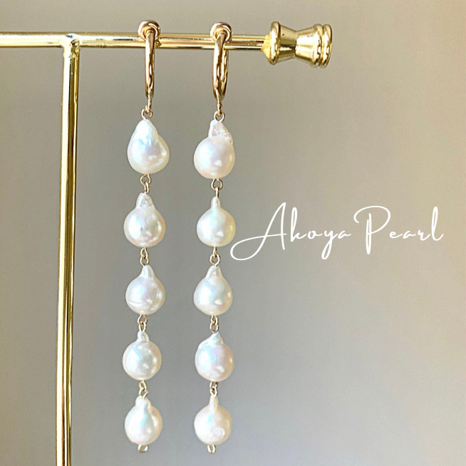 再販 あこや真珠　揺れるピアス  or イヤリング　大人フォーマル2025