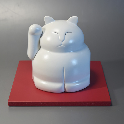 招き猫 福ちゃん招き猫 磁器の招き猫 陶器の招き猫 貯金箱 猫 置物