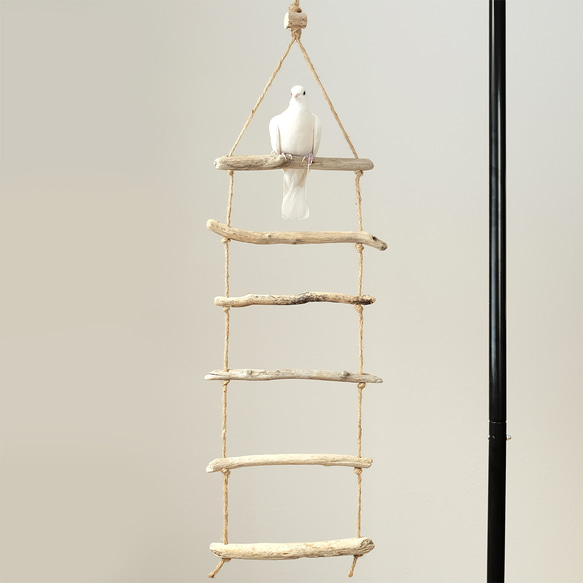 流木ラダー｜鳥のおもちゃ 3枚目の画像