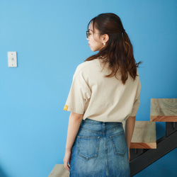 ラーメン 刺繍 ビックシルエット Tシャツ  レディース 5枚目の画像