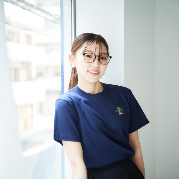 盆栽 BONSAI 刺繍 Tシャツ レディース Tシャツ honok（刺繍専門店