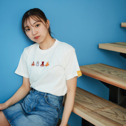 タコさん達 刺繍 Tシャツ レディース Tシャツ honok（刺繍専門店
