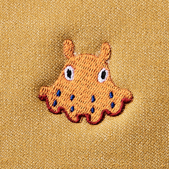 ブックカバー 文庫版サイズ ワンポイント 刺繍 5枚目の画像