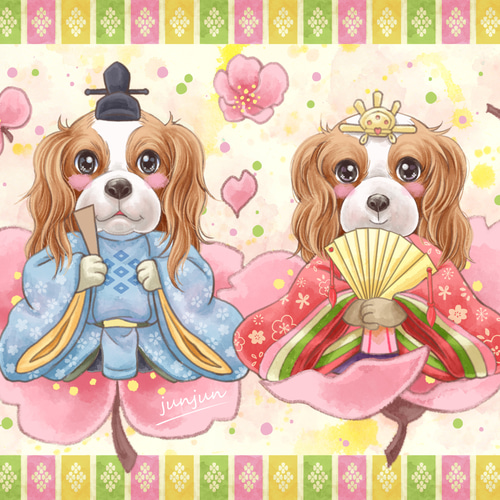犬の似顔絵☆かわいい我が子似顔絵に