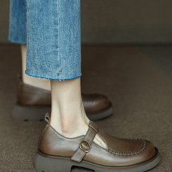 厚底靴 メリージェーン 靴 パンプス ストラップシューズ ワンストラップ ローファー 革靴 ベルト ギフト 敬老の日 6枚目の画像