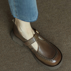 厚底靴 メリージェーン 靴 パンプス ストラップシューズ ワンストラップ ローファー 革靴 ベルト ギフト 敬老の日 7枚目の画像