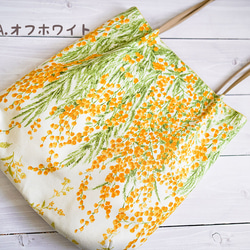 3色から選べるミモザのすっきりショルダートート◇A4サイズ◇レッスンバッグにも 9枚目の画像