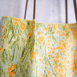 3色から選べるミモザのすっきりショルダートート◇A4サイズ◇レッスンバッグにも 7枚目の画像