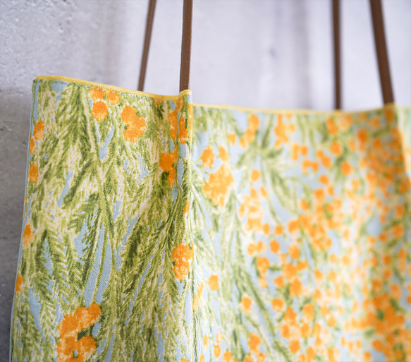 3色から選べるミモザのすっきりショルダートート◇A4サイズ◇レッスンバッグにも 7枚目の画像