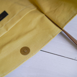 3色から選べるミモザのすっきりショルダートート◇A4サイズ◇レッスンバッグにも 12枚目の画像