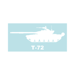 戦車ステッカー　T-72 2枚目の画像