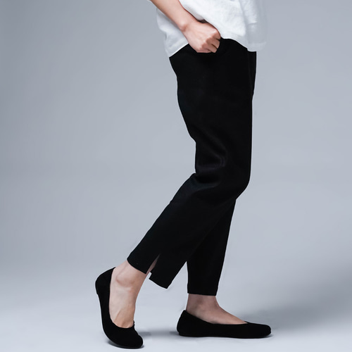 wafu 麗しのサブリナパンツ 伸縮リネンソロテックス リネンパンツ】麗しのサブリナパンツ 伸縮リネンソロテックス