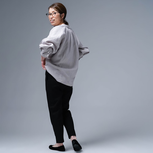 wafu 麗しのサブリナパンツ 伸縮リネンソロテックス リネンパンツ】麗しのサブリナパンツ 伸縮リネンソロテックス