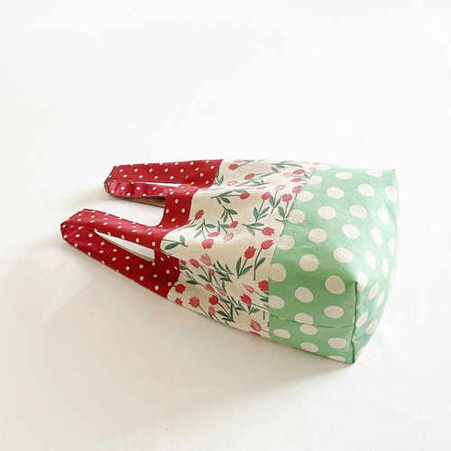 チューリップ* マルシェバッグ パッチワーク エコバッグ トート