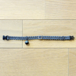 猫の首輪　ハートラインブレード　グレー 2枚目の画像