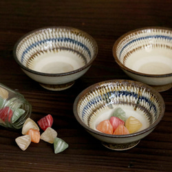 小鉢 小代焼 飛び鉋の小鉢 ふもと窯 井上尚之 １個ずつの販売 小皿 陶器 食器 作家 fumoto-002 6枚目の画像