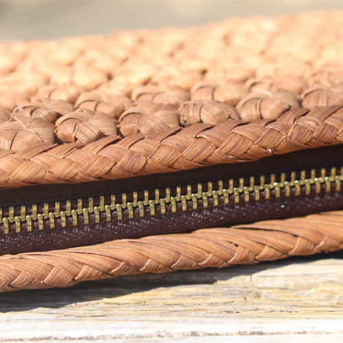 98160長財布 山葡萄 籠 バッグ 六角花編 小銭入れ ポーチ財布 コイン