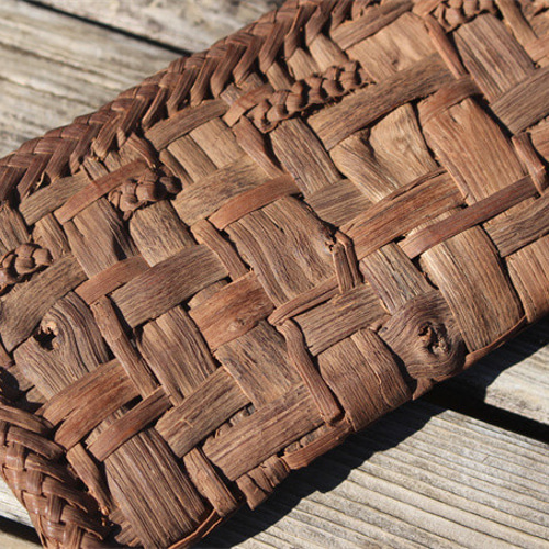 98166長財布 山葡萄 一番皮 籠 バッグ 小銭入れ ポーチ財布 コイン  