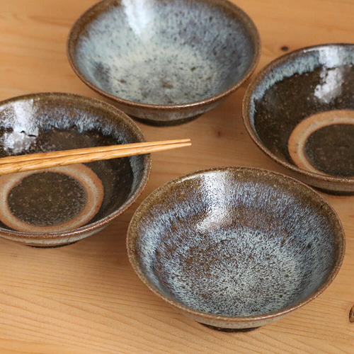 陶器　小鉢　アンティーク 取り鉢 小代焼 小鉢 ふもと窯 井上尚之 2種類から選べる 丸鉢 陶器