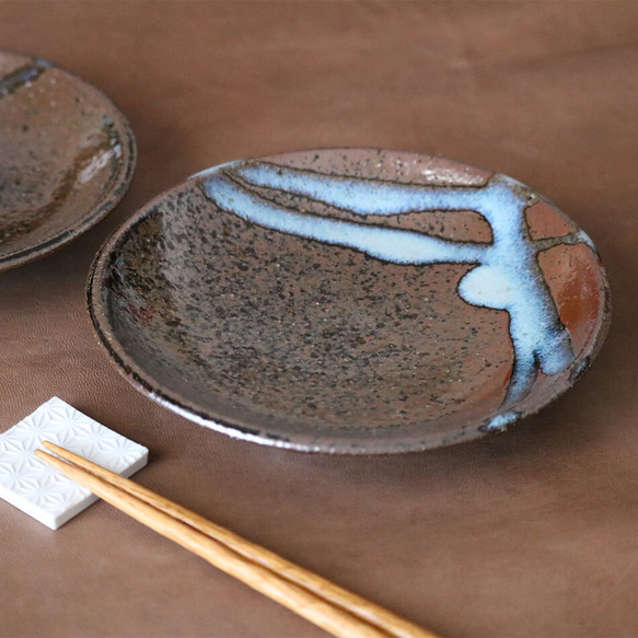 5 英寸盤子 Ojiro Ojiro 燒 5 英寸盤子 藤本窯 Naoyuki Inoue 單獨出售 小盤子 陶器餐具 藝術家時 第18張的照片