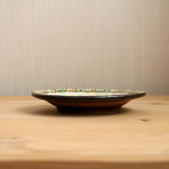 ５寸皿 小代焼 ２種類から選べる五寸皿 ふもと窯 井上尚之 １枚ずつの販売 小皿 陶器 食器 作家 fumoto-007 8枚目の画像