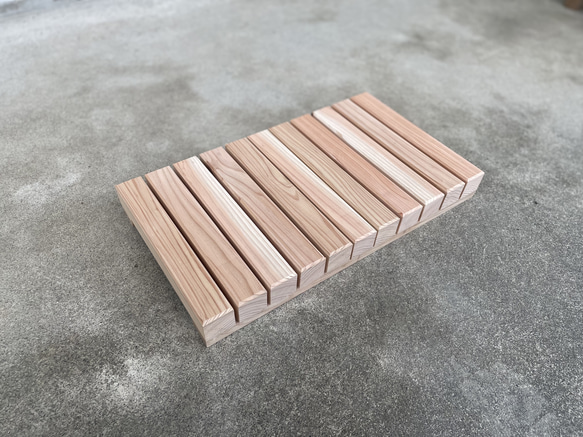 金山杉の玄関すのこ(25cm×50cm×H6cm)×2 F4B-0073 | 山形県金山町